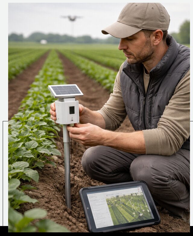 IoT мониторинг сельскохозяйственных полей и контроля в Ноябрьске