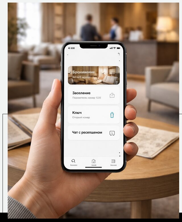 Мобильное приложение для гостей отеля в Ноябрьске, управление сервисом